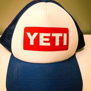 Yeti Trucker Hat. Red White & Blue. Hardly worn.